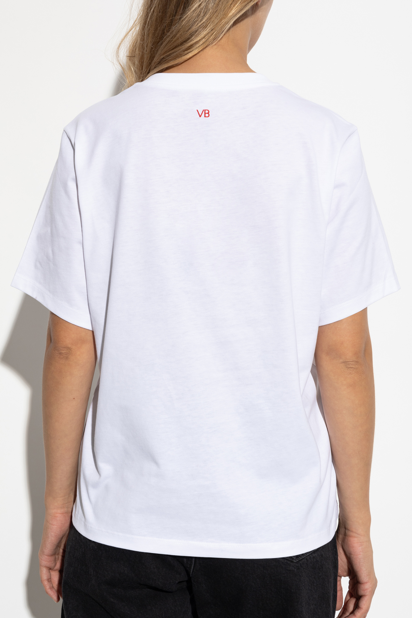White T-shirt with print Victoria Beckham - Vitkac Australia
